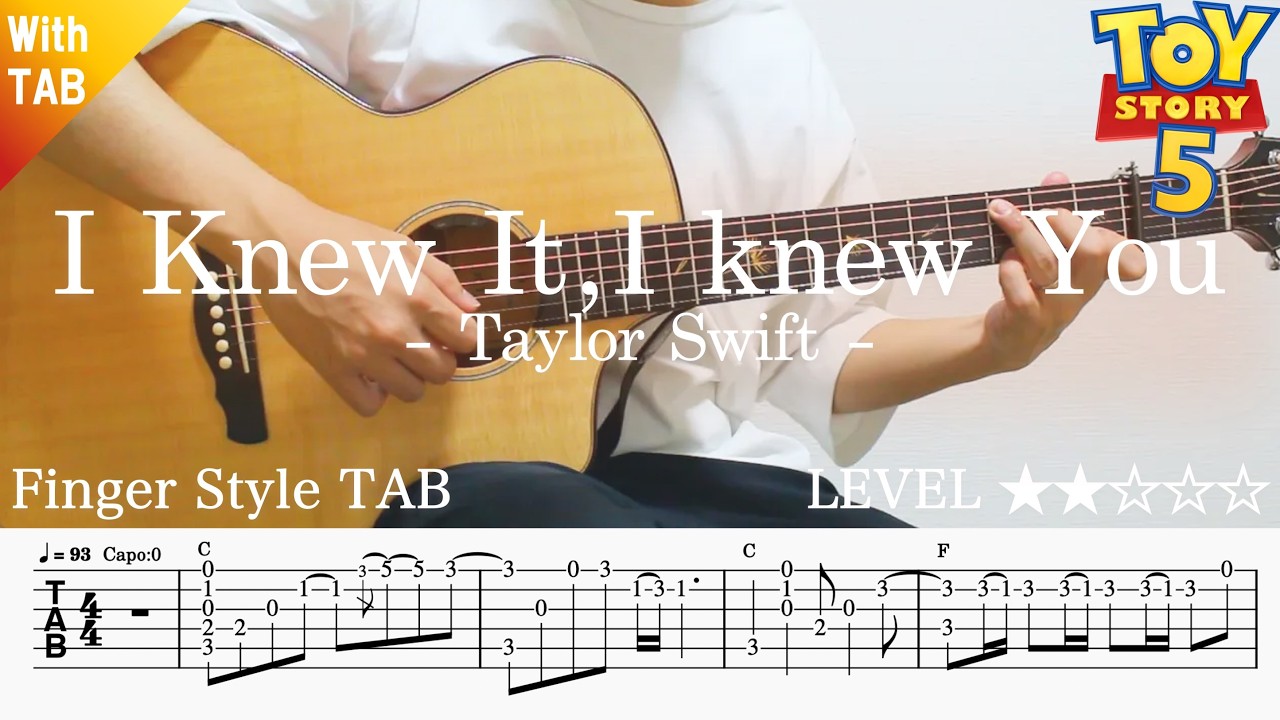 ihlSAQwwXmA-maxresdefault 【I Knew It, I Knew You (Toy Story 5) / Taylor Swift】ソロギター楽譜(TAB譜付き)- Yazawa masaki 矢澤 正樹
