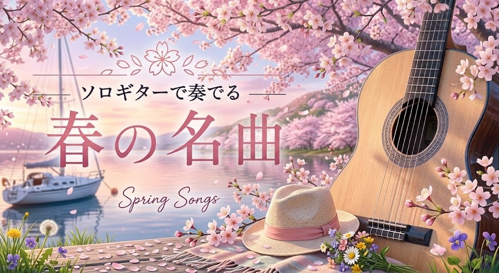 春に弾きたいソロギター名曲まとめ(赤いスイートピー・桜坂・さくら・春よ来い) - Yazawa masaki 矢澤 正樹